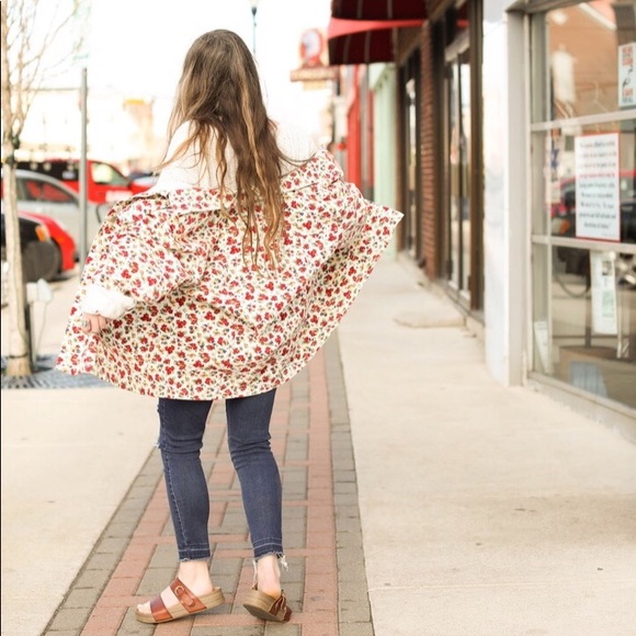 Flower Print Denim Jacket - Picture 3 of 3